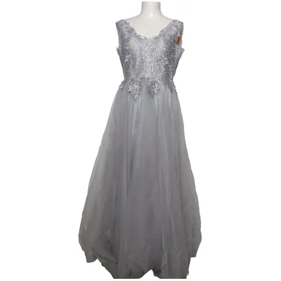 Avondjurk (Zilver) van Pretty Women Elastaan, Polyester