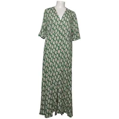 Kjole (Grøn, Hvid) fra Thinking Mu Viscose