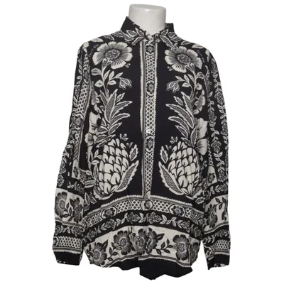 Blouse (Black, White) from Farm Viscose