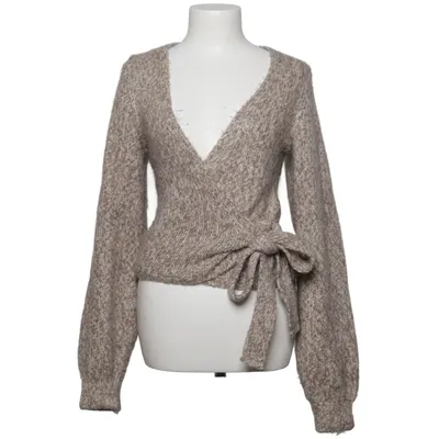 Wrap cardigan (Beige) from NA-KD Acrylic, Polyamide
