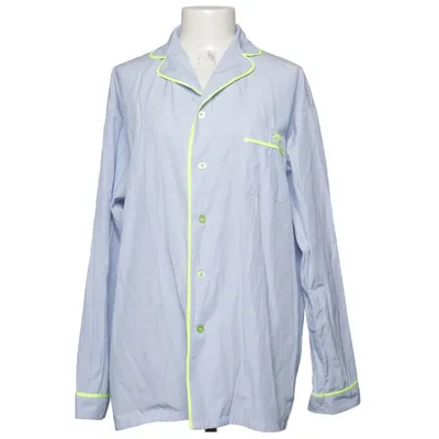 Pajama shirt (Blue, White) from Onitsuka Tiger Cotton, Polyester