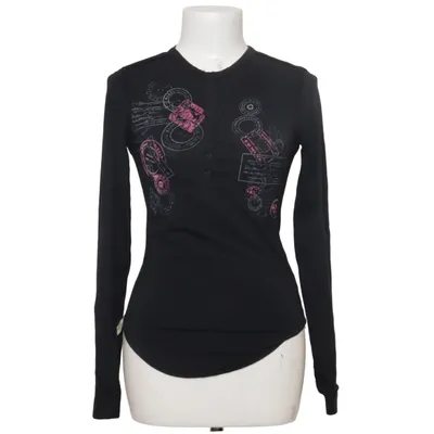 T-shirt manches longues (Noir, Rose) de De Puta Madre