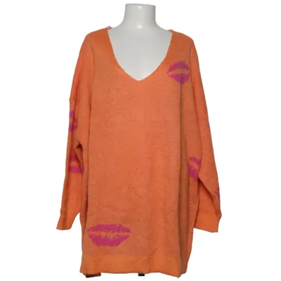 Strickpullover (Orange, Pink, Mehrfarbig) von Angel of Style Acryl, Polyamid, Polyester, Wolle