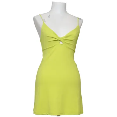 Jurk (Geel) van Pull & Bear Elastaan, Polyester