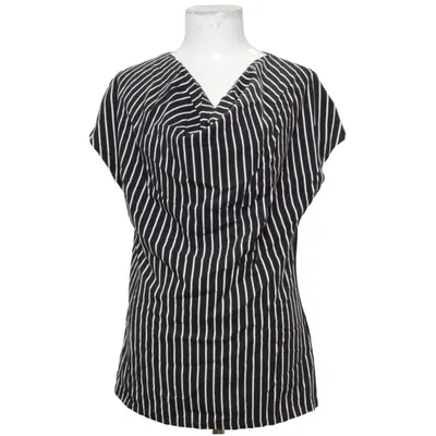 Top (Black, White) from Saint + Sofia Elastane, Lyocell, Viscose