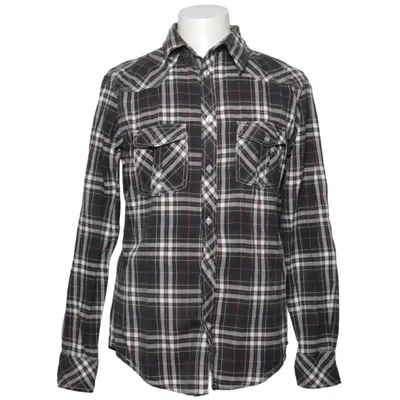 Chemise en flanelle (Gris, Multicolore) de 1982 Coton