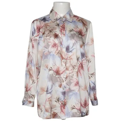 Blus (Vit, Lila, Brun) från Malva Polyester