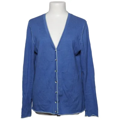 Cardigan (Blå, Grå) fra Cecilia Classics Bomuld