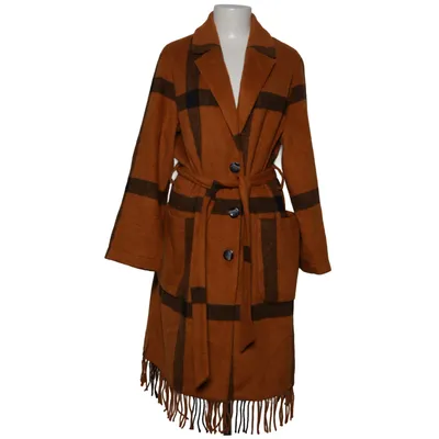 Coat (Brown, Black) from Rick Cardona Polyester, Wool