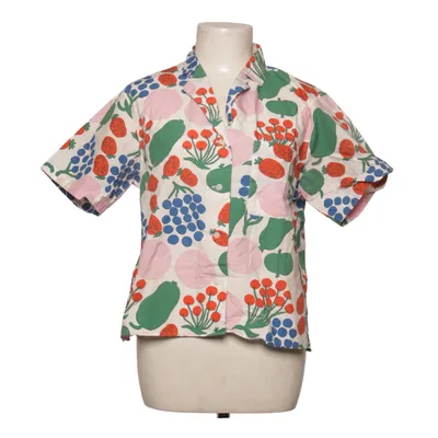 Kortærmet skjorte (Hvid, Flerfarvet) fra Marimekko x Uniqlo Bomuld