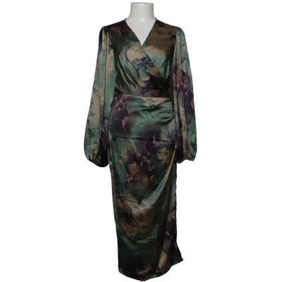 Wickelkleid (Grün, Lila, Mehrfarbig) von Shein Curve Elasthan, Polyester