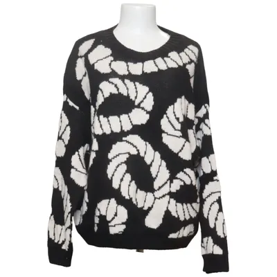 Sweater (Black, White) from L&S Acrylic