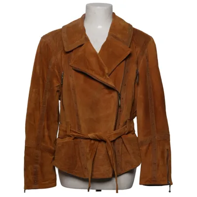 Bikerjack (Bruin) van PG Leather Fashion