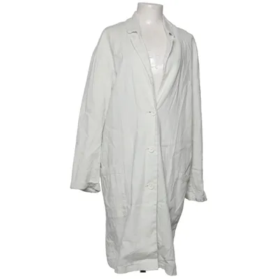 Trench coat (White) from Penn & Ink N.Y Cotton, Elastane, Linen