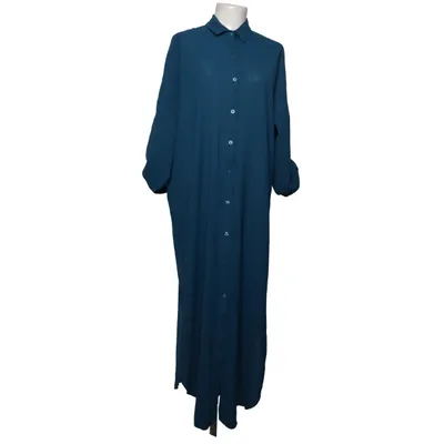 Skjortekjole (Blå) fra Erika Polyester