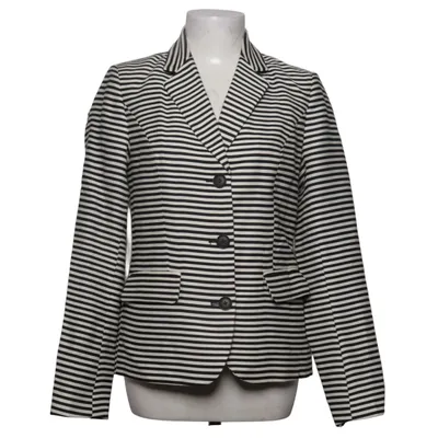 Blazer (Black, White) from Kew 159 Acetate, Polyamide, Polyester, Viscose