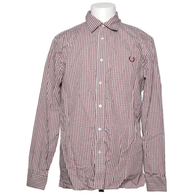 Chemise en flanelle (Rouge, Blanc, Multicolore) de Fred Perry Coton