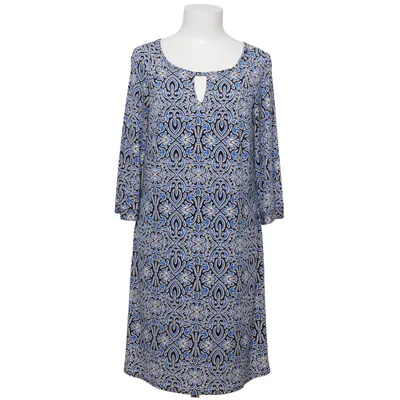 Robe (Bleu, Noir, Blanc, Multicolore) de Laundry by Shelli Segal Élasthane, Polyester
