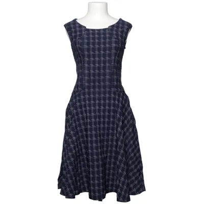 Jurk (Blauw, Wit) van Homeyee Katoen, Elastaan, Polyester
