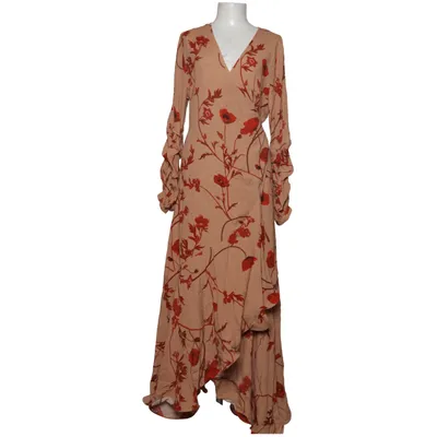 Robe portefeuille (Beige, Rouge) de Johanna Ortiz x H&M Viscose