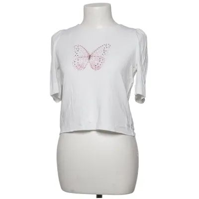 Långärmad t-shirt (Vit, Rosa) från Monnalisa Elastan, Modal