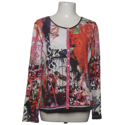 Cardigan (Pink, Hvid, Flerfarvet) fra Oui Moments Bomuld