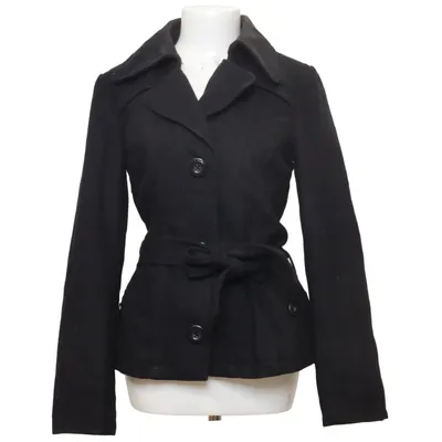 Frakke (Sort) fra Vero Moda Polyester, Viscose, Uld