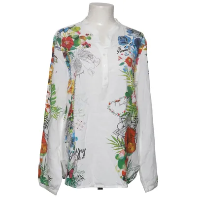 Blus (Vit, Flerfärgad) från Desigual Viskos