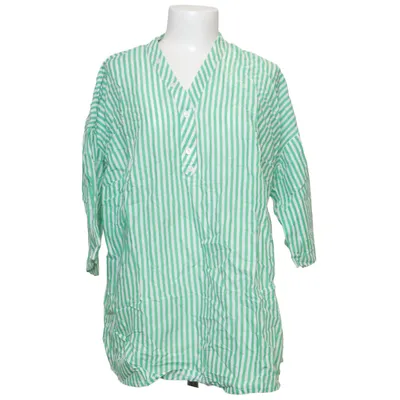 Blouse (Green, White) from Sheego Casual Cotton