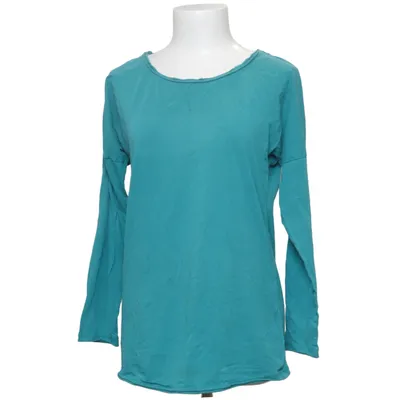 Langærmet t-shirt (Blå) fra Cecilia Classics Bomuld, Elastan