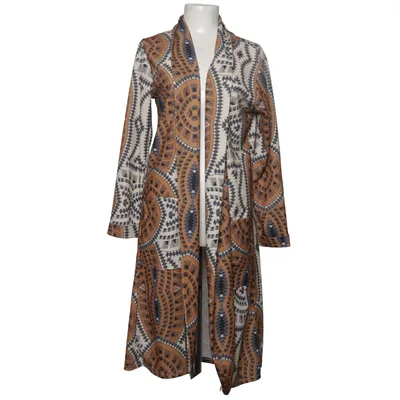 Strickjacke (Braun, Weiß, Schwarz) Elasthan, Polyester