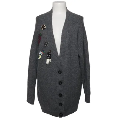 Cardigan (Gray) from Zara Knit Acrylic, Elastane, Polyester