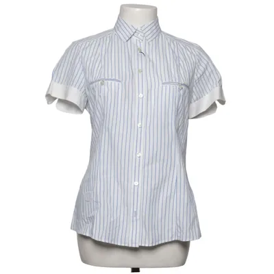 Short sleeve shirt (Blue, White) from Massimo Dutti Woman