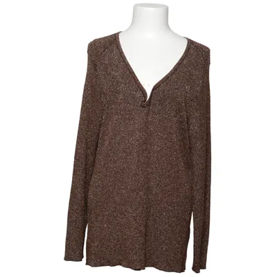 Blouse (Marron, Multicolore) de River Island Plus Fibre métallique, Polyamide, Polyester, Viscose
