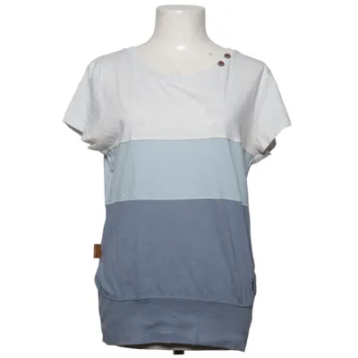 T-shirt (Blanc, Bleu) de Alife and Kickin Coton, Polyester