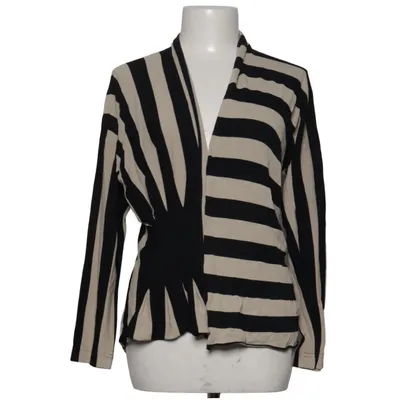 Strickjacke (Schwarz, Beige) von Ischiko Polyamid, Viskose