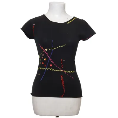 Sweater (Black, Multicolored) from Christelle Cotton, Polyamide, Viscose