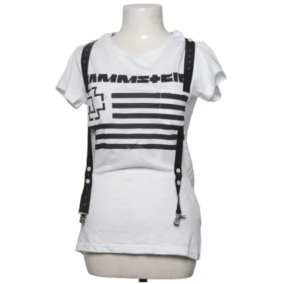 T-shirt (Hvid, Sort) fra Rammstein Bomuld