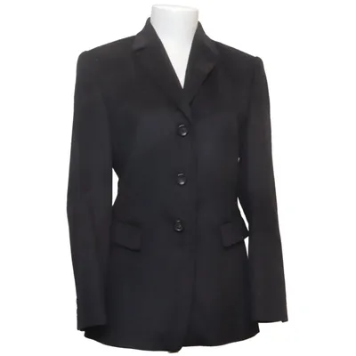 Blazer (Noir) de Private Label Acétate, Cupro, Laine