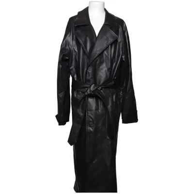 Trenchcoat (Svart) från ASOS Design Polyester, Polyuretan, Viskos