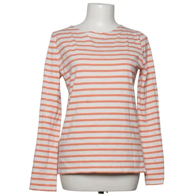 Langærmet t-shirt (Orange, Hvid) fra Petit Bateau Bomuld