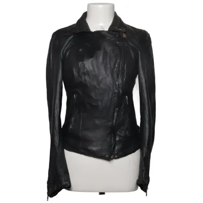 Veste de motard (Noir) de Muubaa Coton, Cuir, Polyester