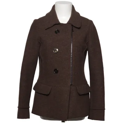 Pea coat (Brown) from New Man Wool