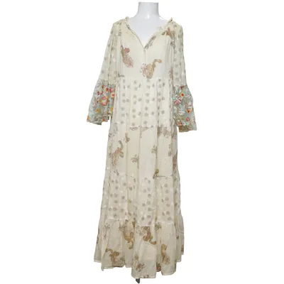 Dress (Beige, Multicolored) from Golden Days Cotton