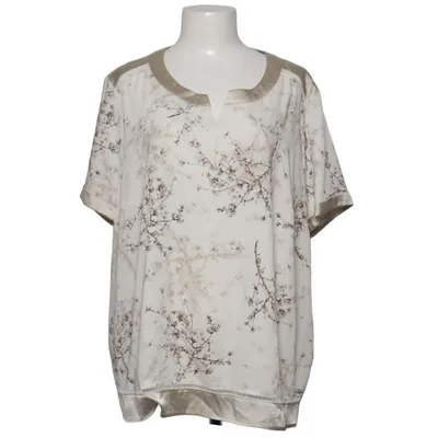 Bluse (Hvid, Beige) fra Accent Elastan, Polyester