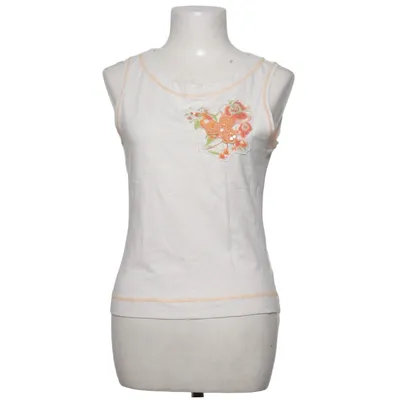 Tanktop  (Hvid, Orange) fra Apriori Bomuld, Elastan