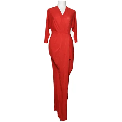 Wrap dress (Red) from Closet Elastane, Metallic fiber, Polyester