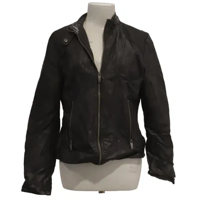Veste de motard (Noir) de UpFashion Polyester, Polyuréthane, Viscose