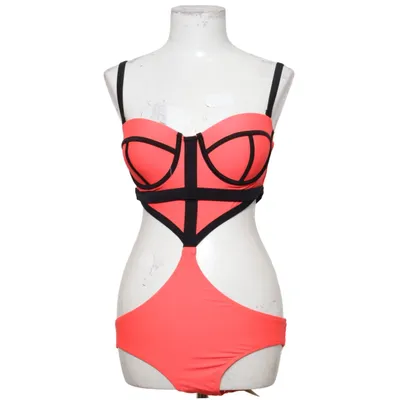 Maillot de bain une pièce (Rouge, Noir) de Fei Élasthane, Polyamide