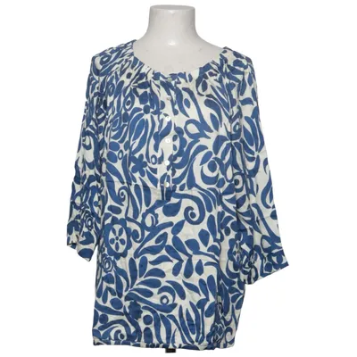Blouse (Blue, White) from Sani Blu Elastane, Viscose